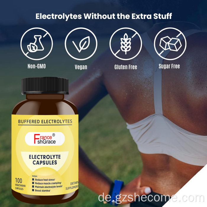 Elektrolytkapseln mit Vitamin -D -Stützdauersportarten